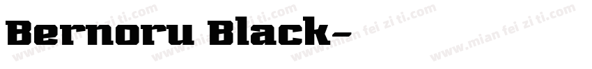 Bernoru Black字体转换